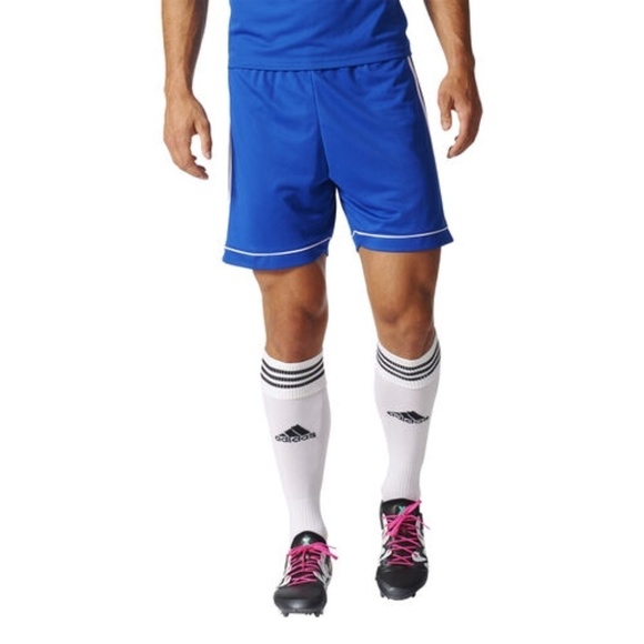 New Mens Adidas Training Shorts Bright Blue - Picture 1 of 13